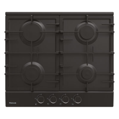 PLAQUE DE CUISSON ENCASTRABLE 4FEUX FOCUS NOIR FONTE-F408B