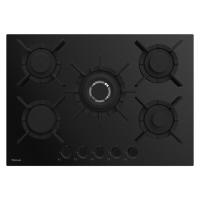 PLAQUE DE CUISSON ENCASTRABLE FOCUS 5FEUX VERRE FONTE -F.417B